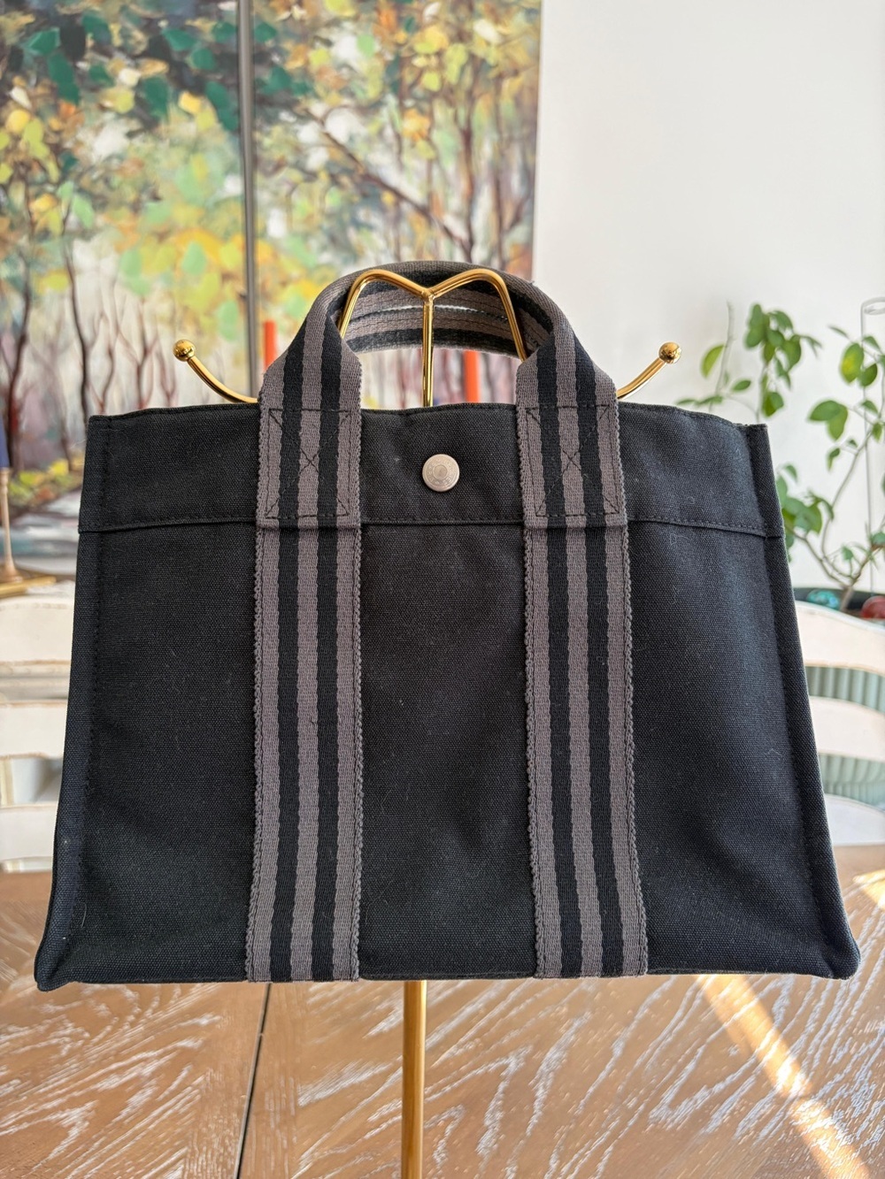 Hermes French Festival Hawaii 2002 Bicolor Fourre Tout MM Bag Tote Bag